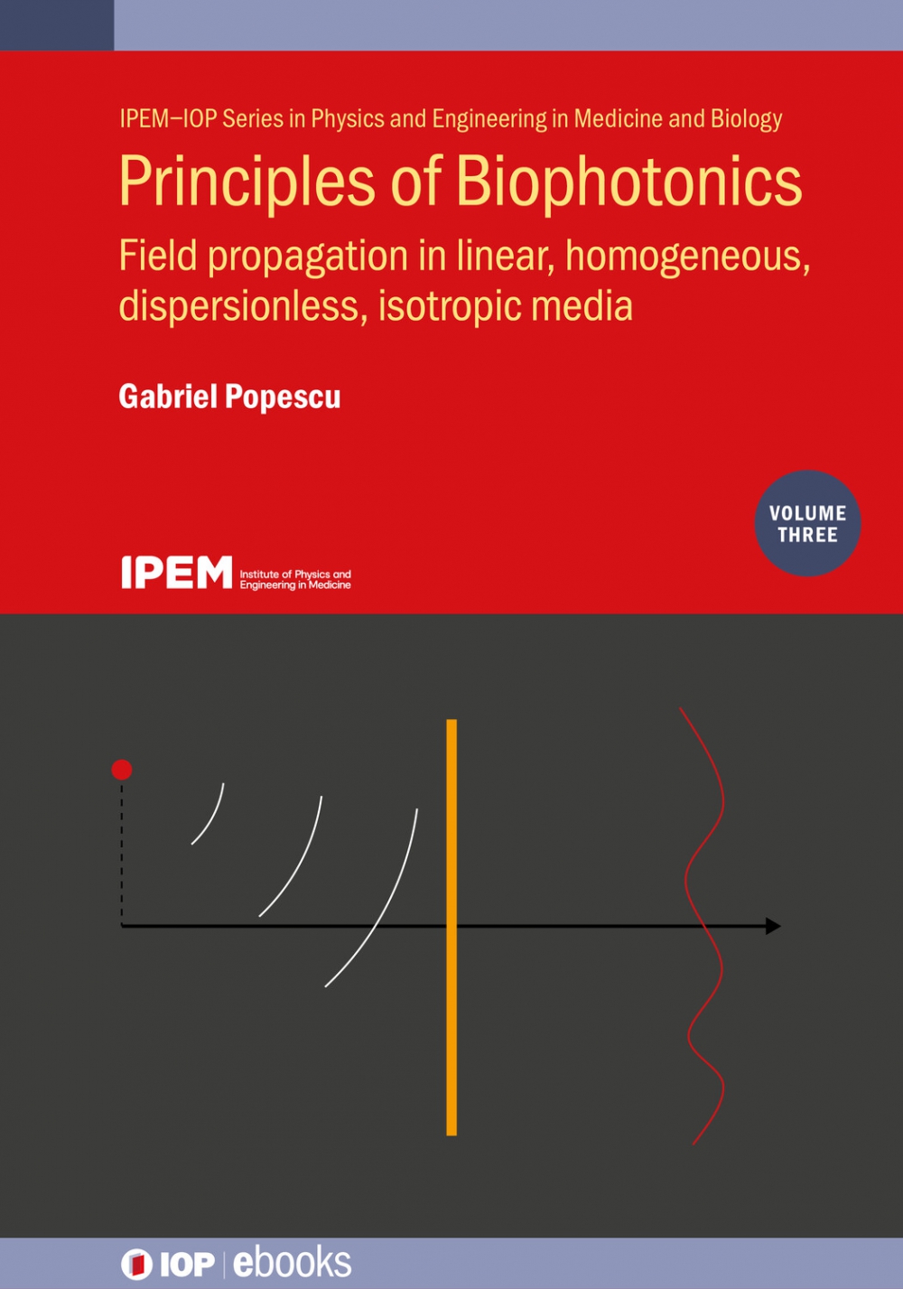 Cover of Principles of Biophotonics, Volume 3: Field propagation in linear, homogeneous, dispersionless, isotropic media