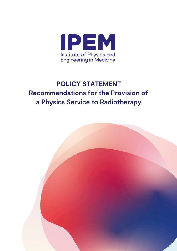 Cover of Recommendations for a Physics Service to Radiotherapy - 2017