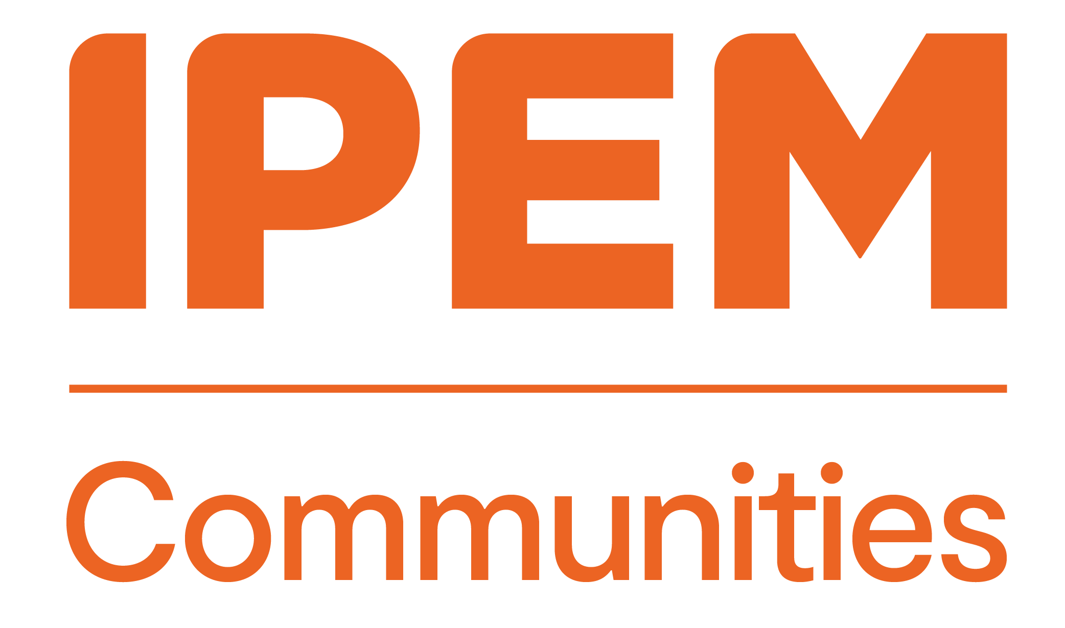 IPEM Communities Logo Stacked Orange