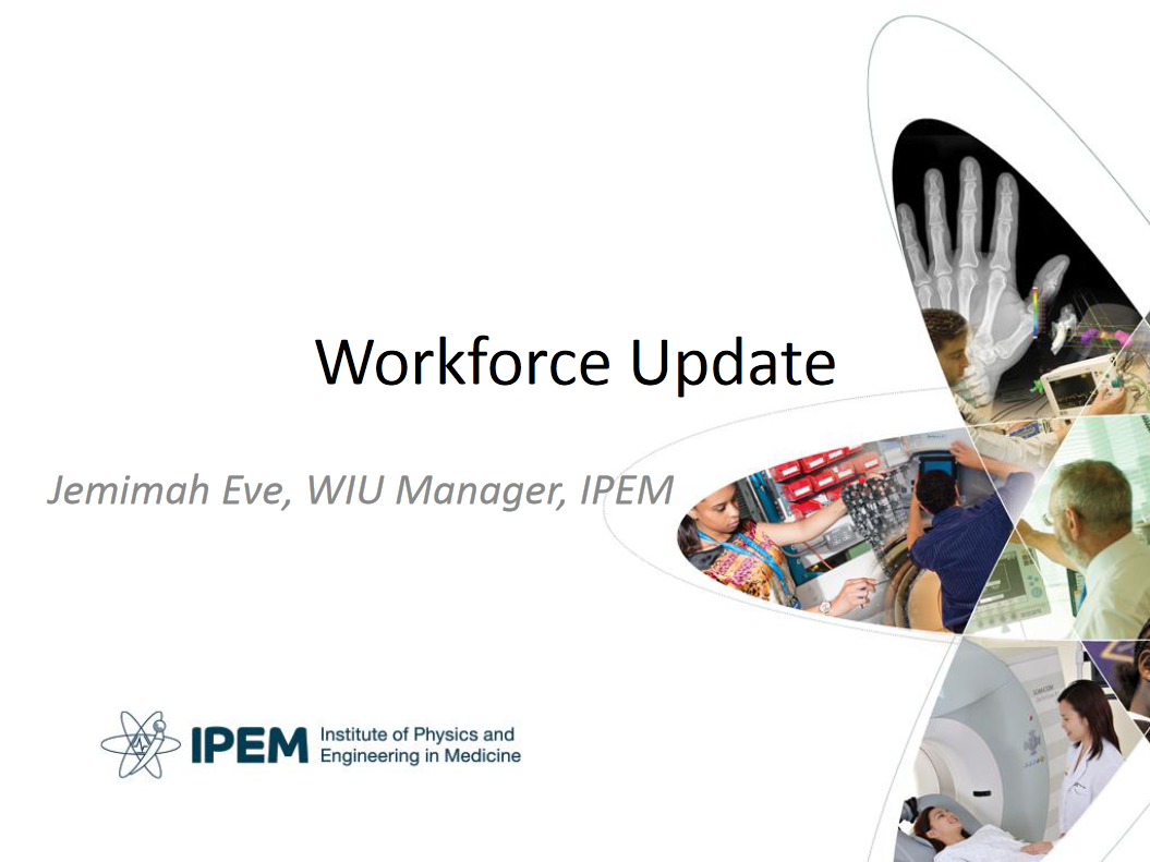 Cover of Presentation at the 2019 Heads of Radiotherapy Physics Meeting