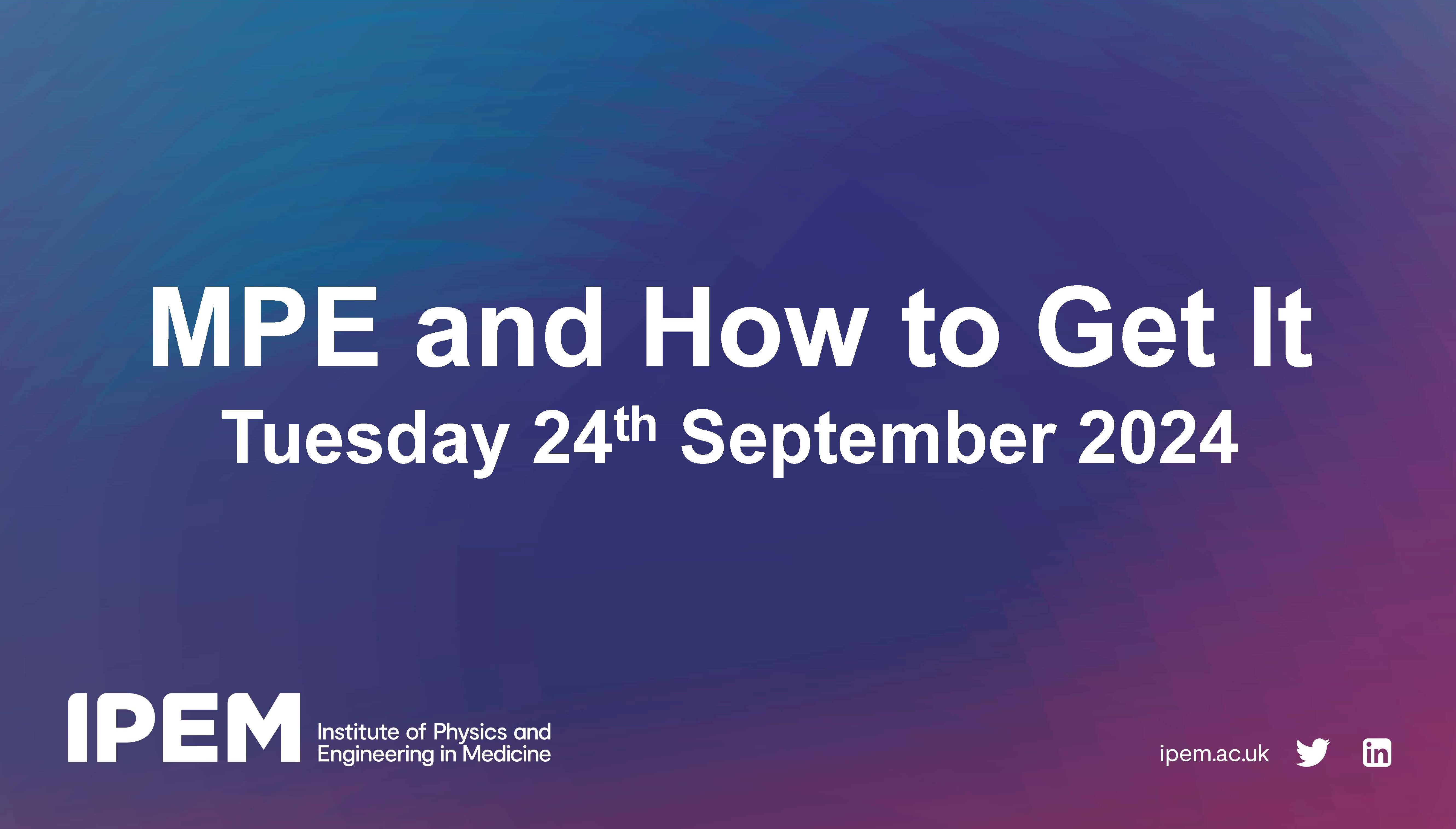 MPE and How to Get It 2024