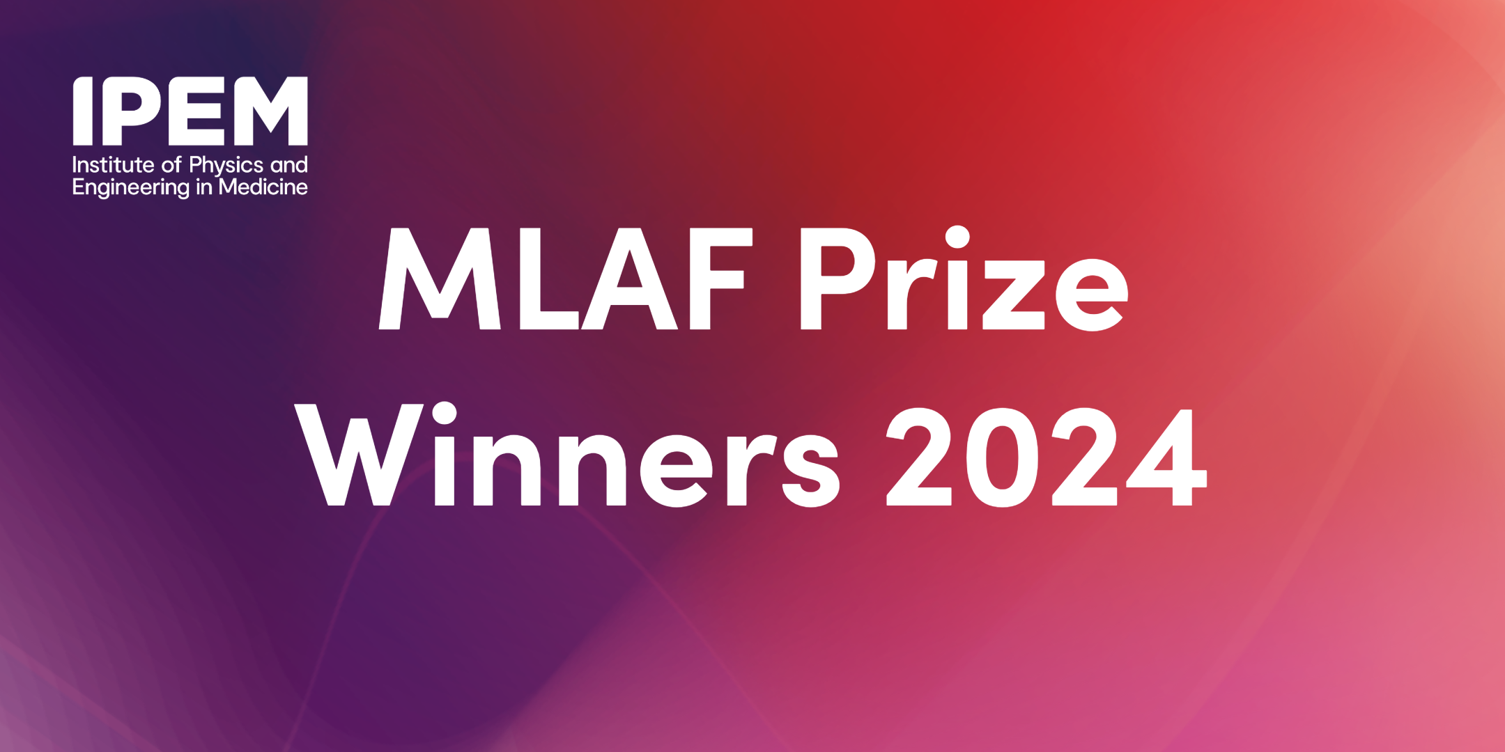 IPEM Congratulates the 2024 MLAF prize winners