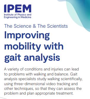 Improving mobility with gait analysis leaflet