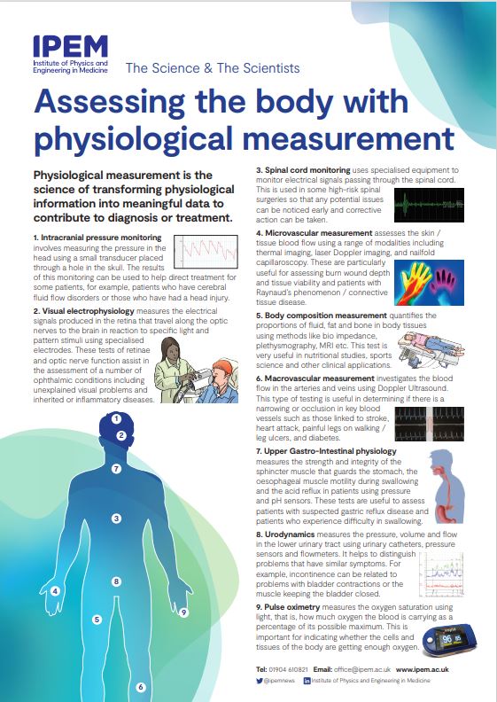 Assessing the body with physiological measurement poster