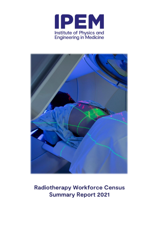 Cover of 2021 Radiotherapy Workforce Census - Summary Report