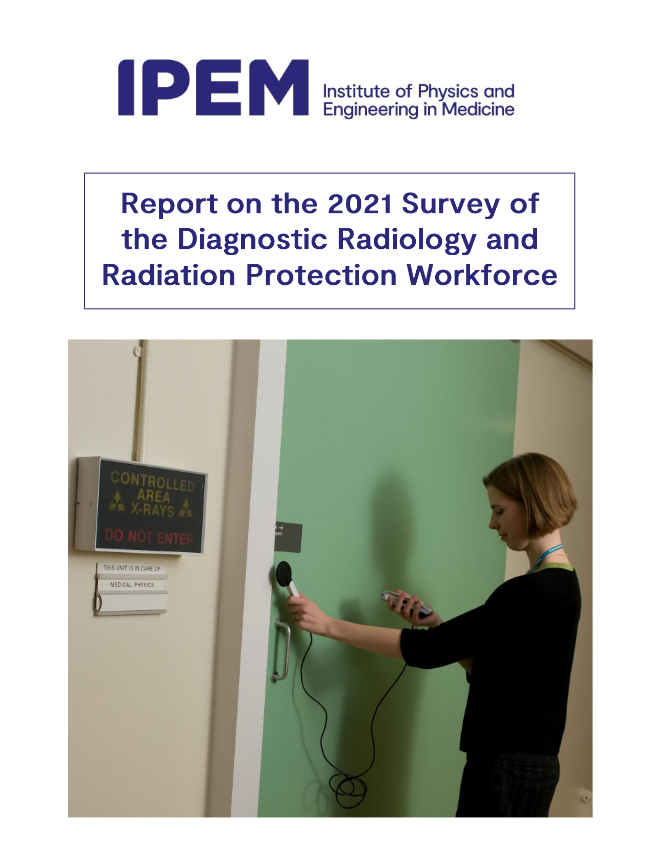 Cover of 2021 Diagnostic Radiology and Radiation Protection Workforce Report